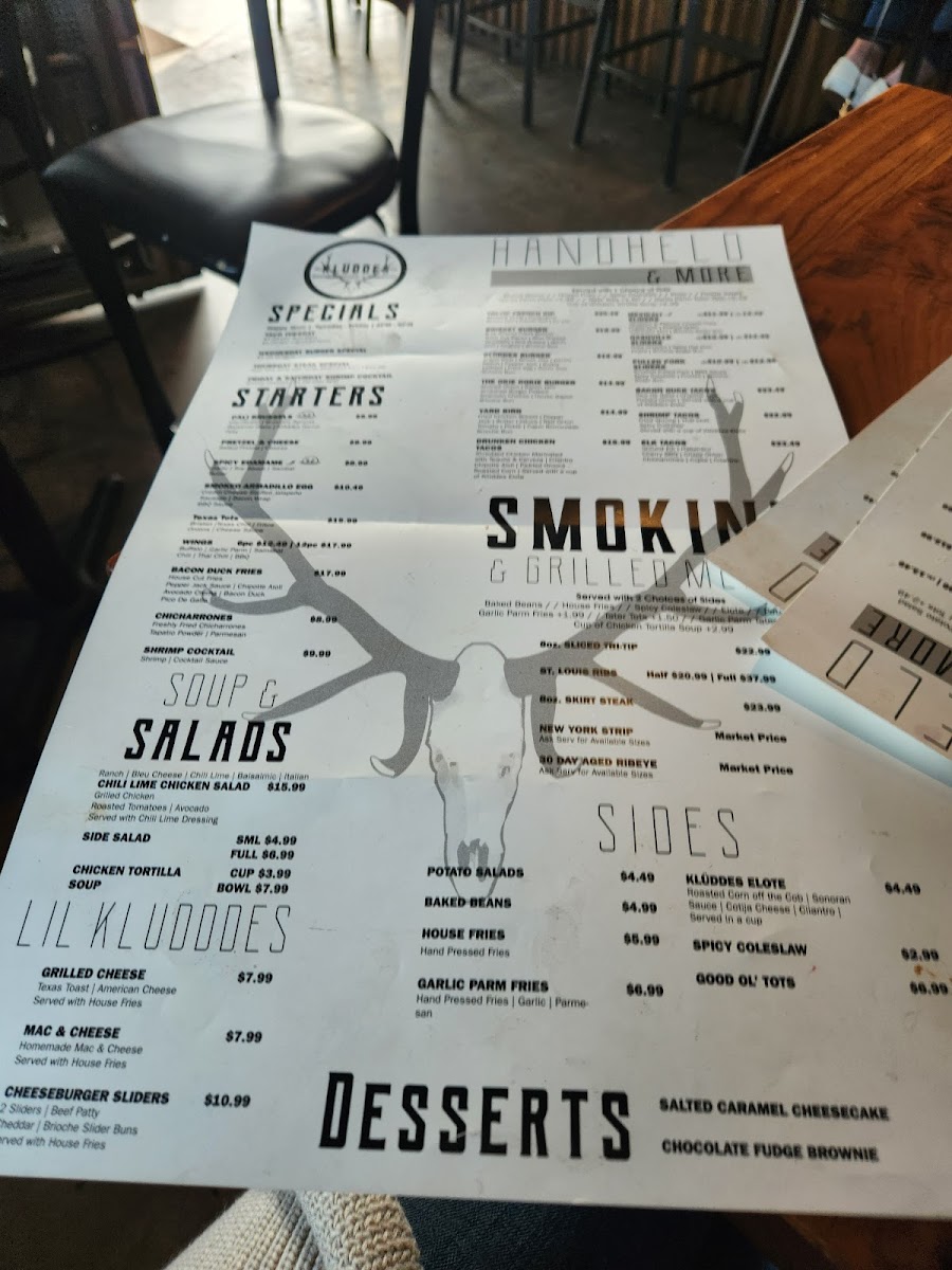 Menu Klüddes Smokehouse + Saloon-2